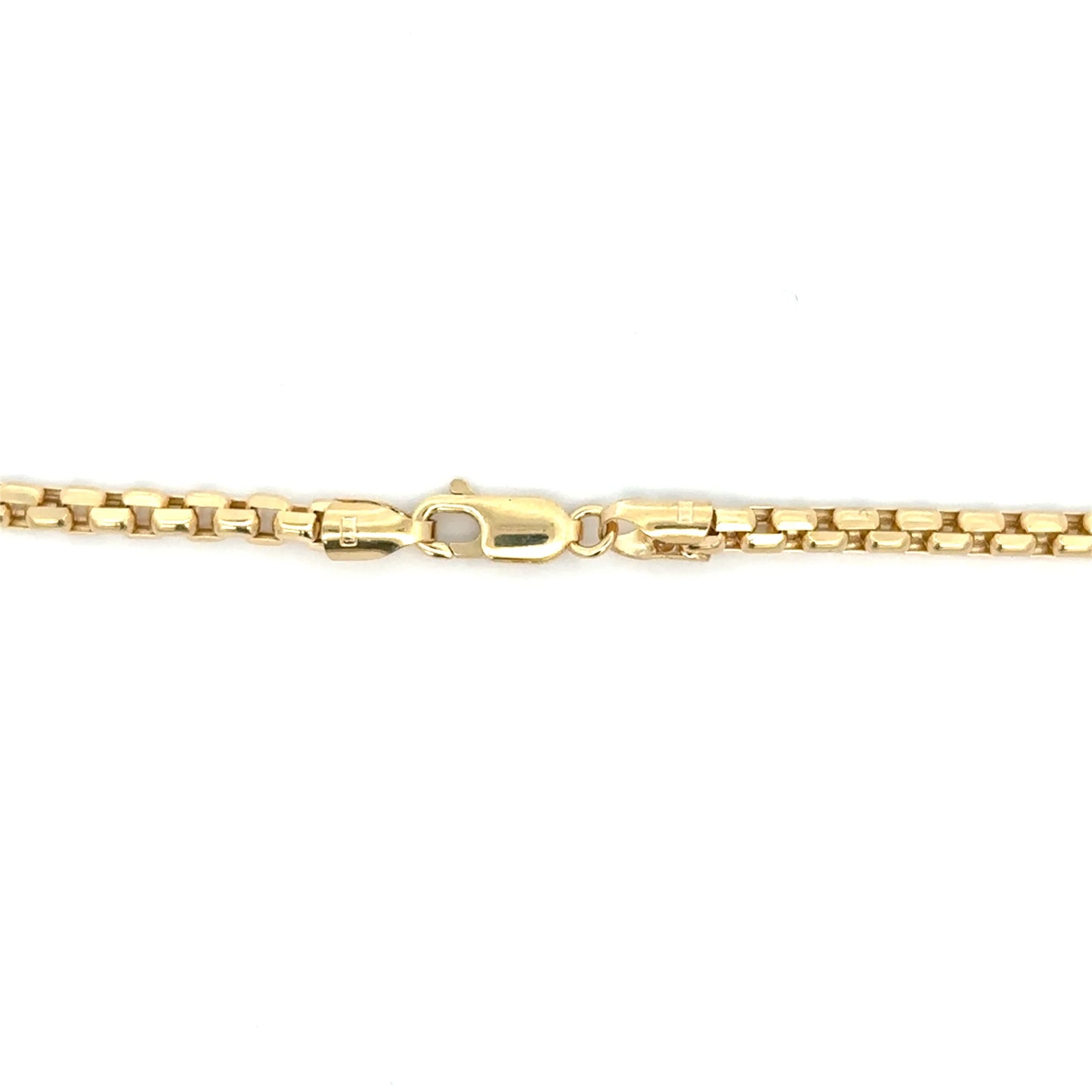 14k 3.5mm Hollow Round Box DC (20''=12.9gr)