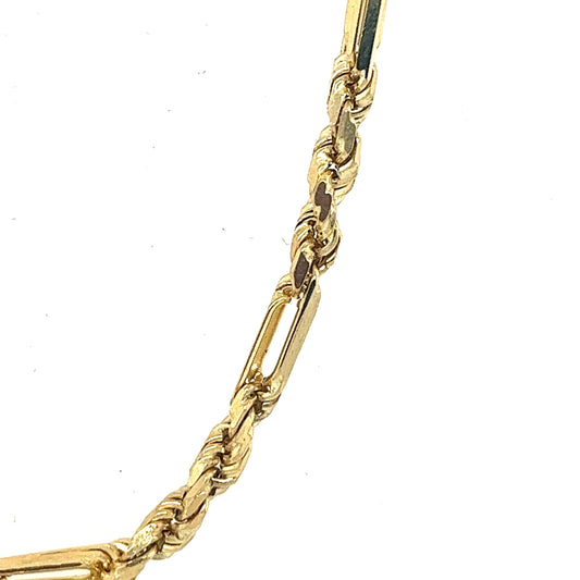 14k 3mm FigaRope DC / Milano (20''=)