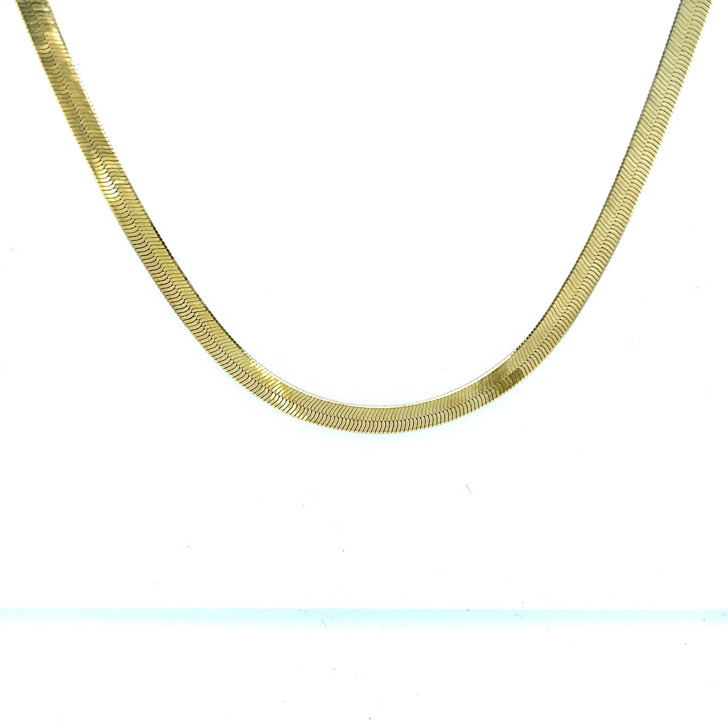 14k 3mm Herringbone Chain (20''=4.4gr)