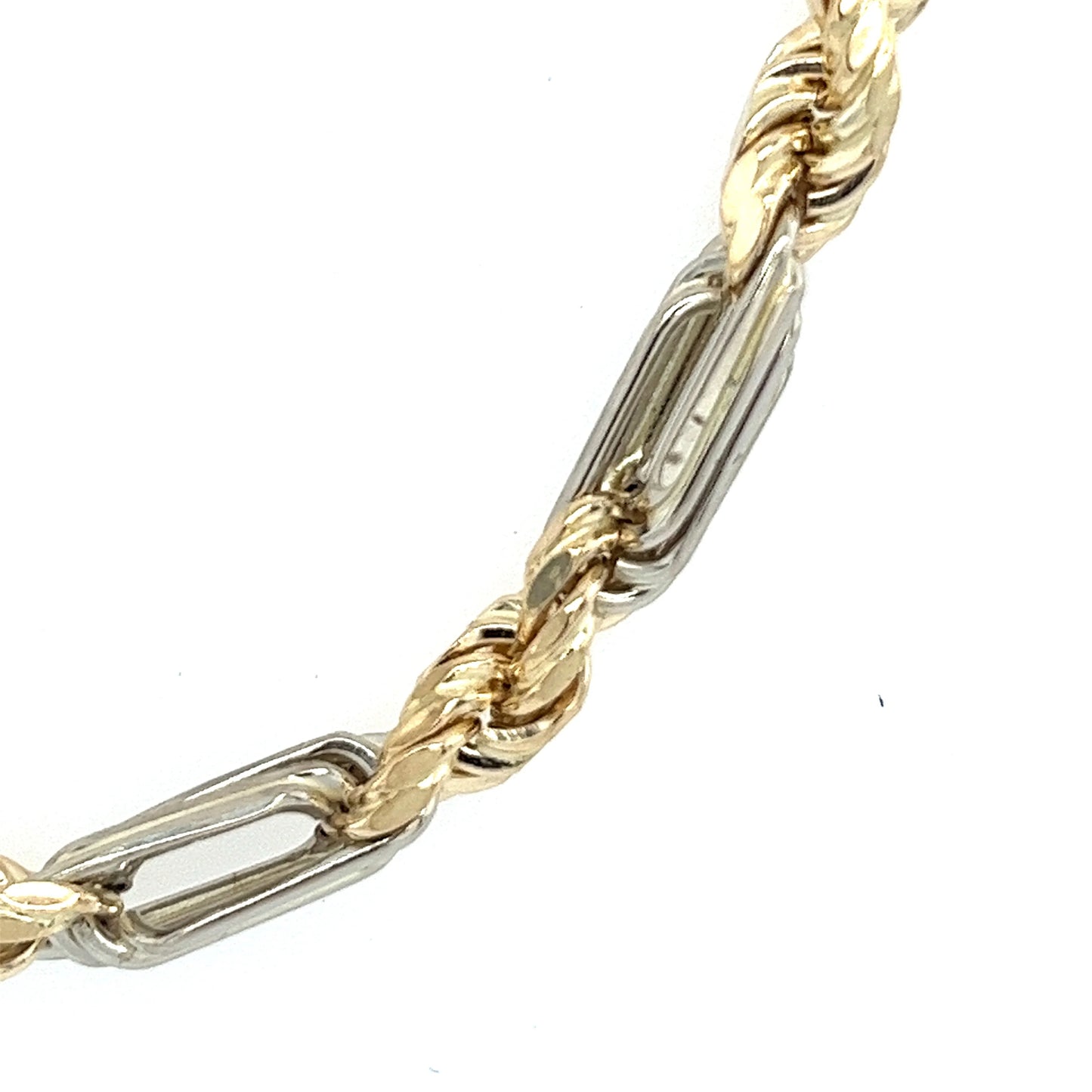 14k 4.3mm 2C Semi-Solid Figarope / Milano (20''=)