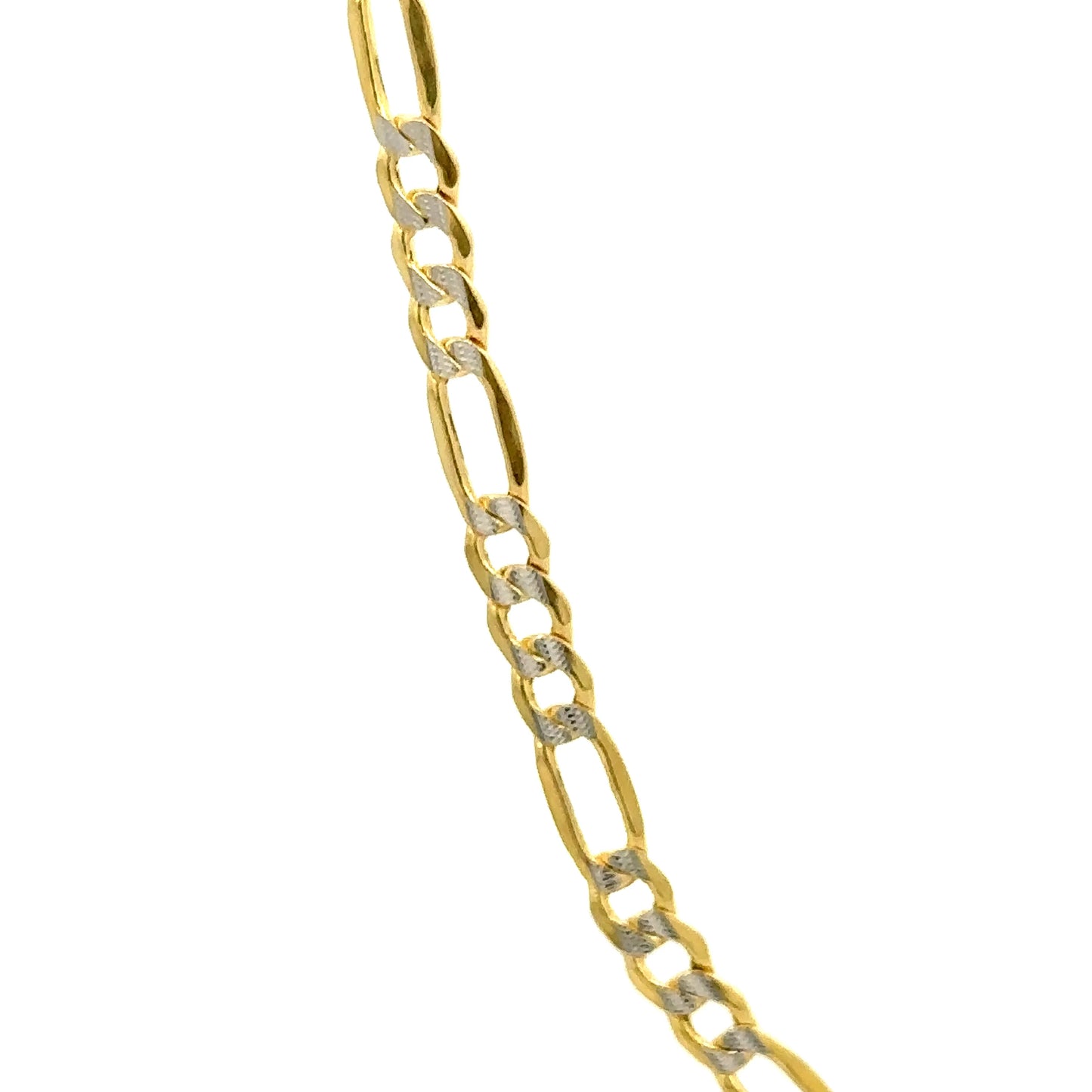 14k 4mm Hollow WP Figaro (20''=7.6gr)