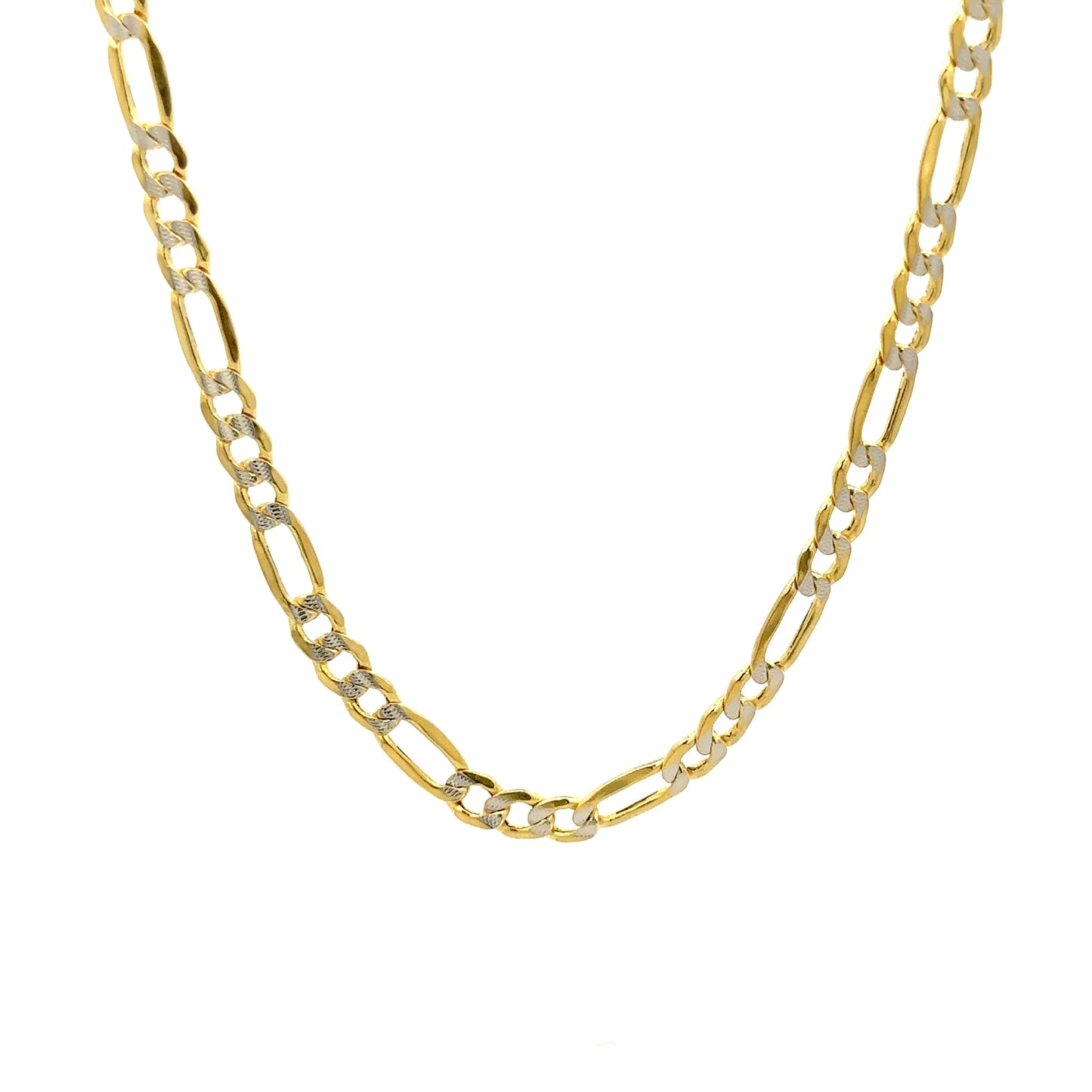 14k 4mm Hollow WP Figaro (20''=7.6gr)