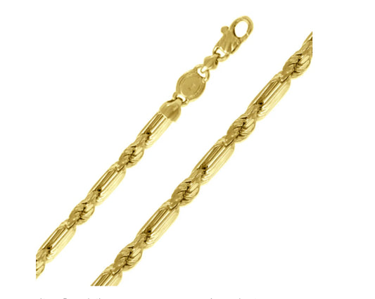 14k 6.5mm FigaRope DC / Milano (20''=)