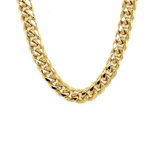 14k 7.5mm Hollow Miami Cuban (20''=28.7gr)