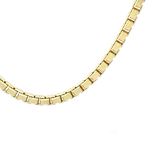 14k Box Chain 3.2mm (18''=9.0gr)