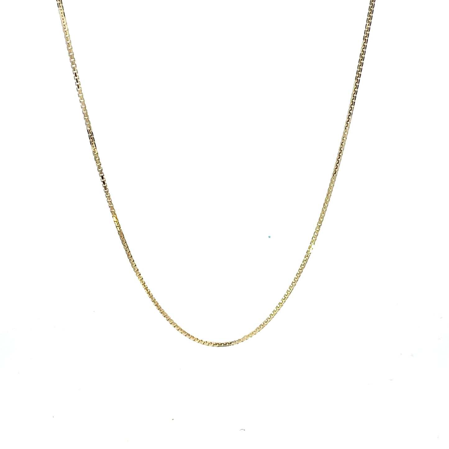 14k Concave Box Chain 1.1mm (20''=3.44gr)