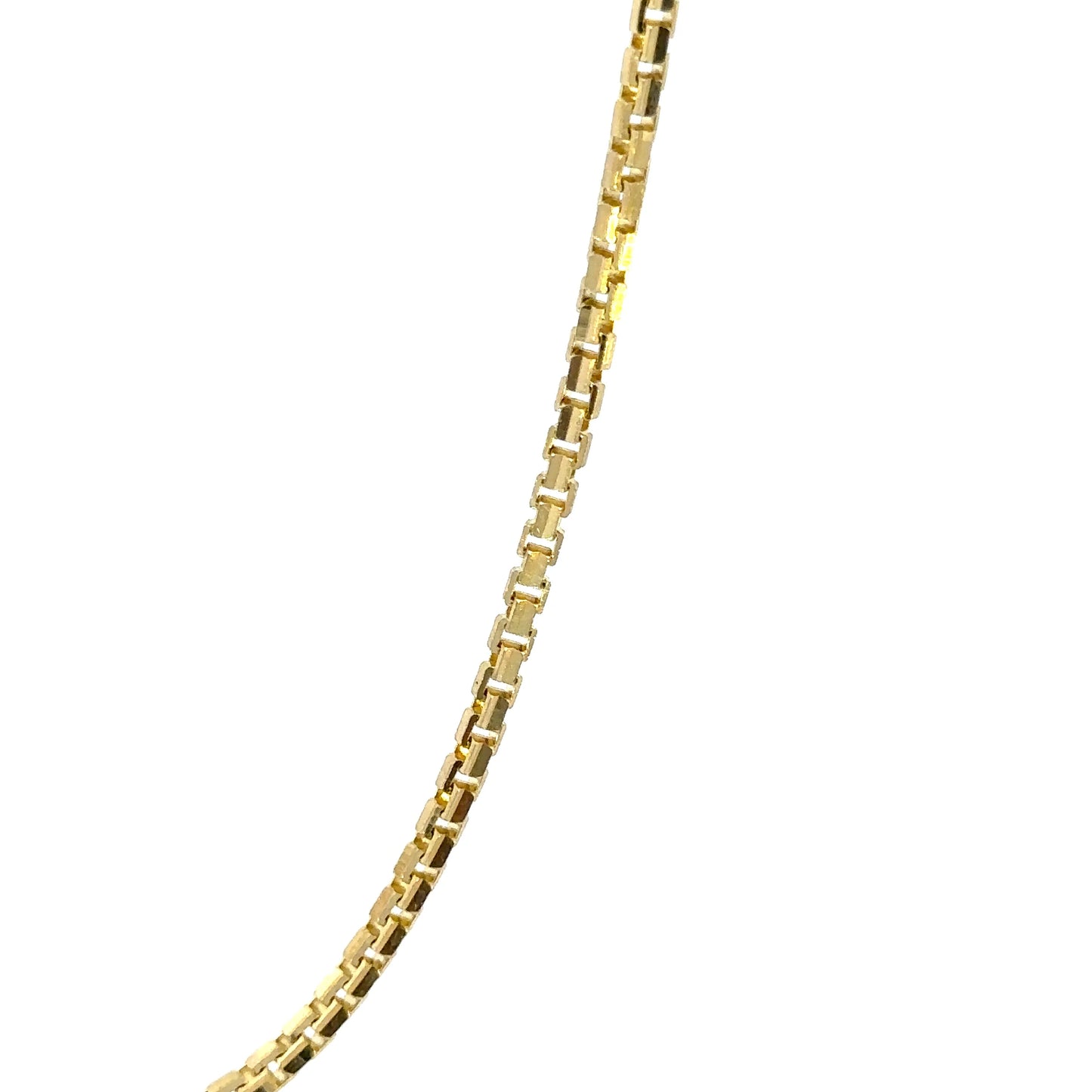14k Concave Box Chain 2.1mm (20''=10.6gr)