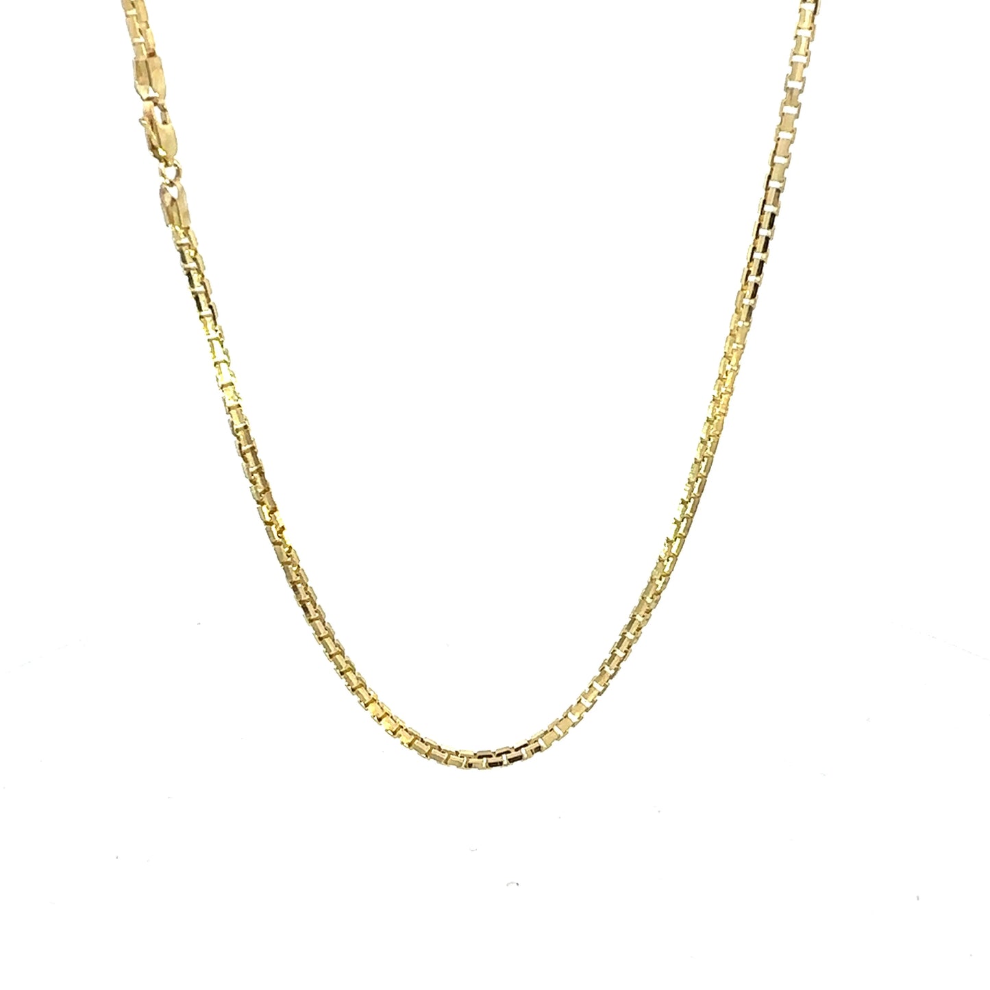 14k Concave Box Chain 2.1mm (20''=10.6gr)