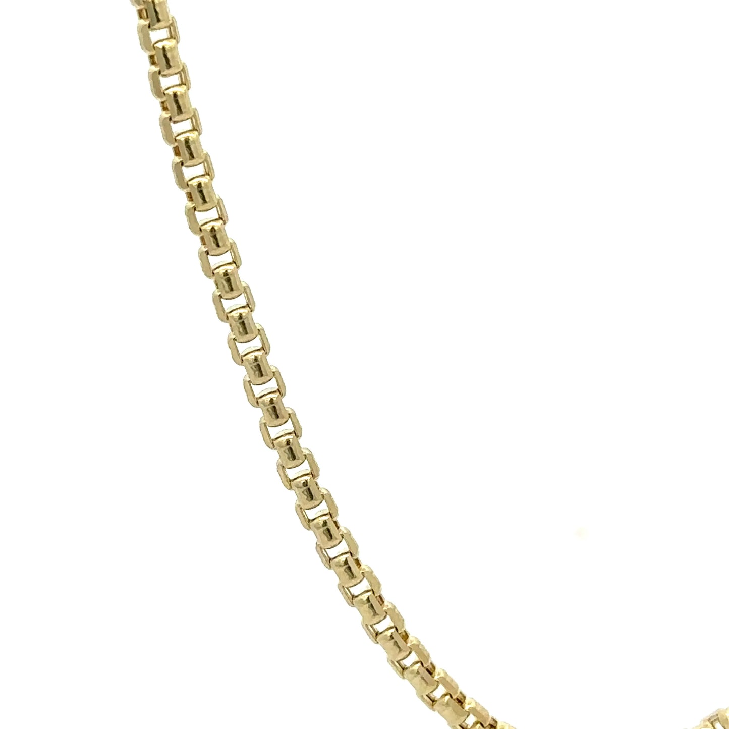 14k Hollow Round Box 2.2mm (20''=)