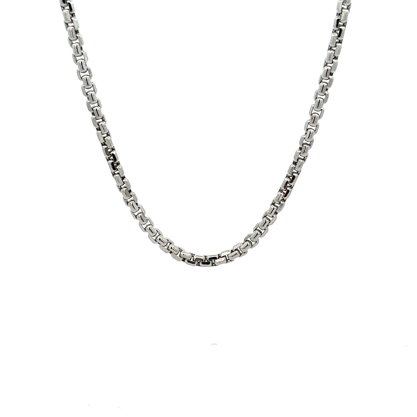 14k WG Hollow Round Box 2.5mm (20''=5.9gr)