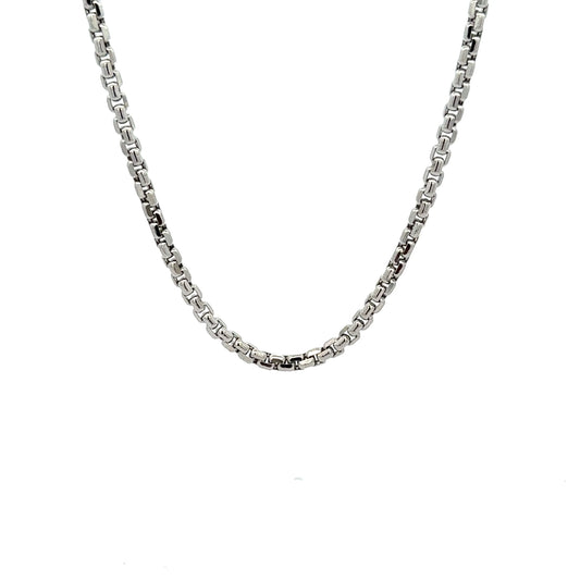 14k WG Hollow Round Box 2.5mm (20''=5.9gr)