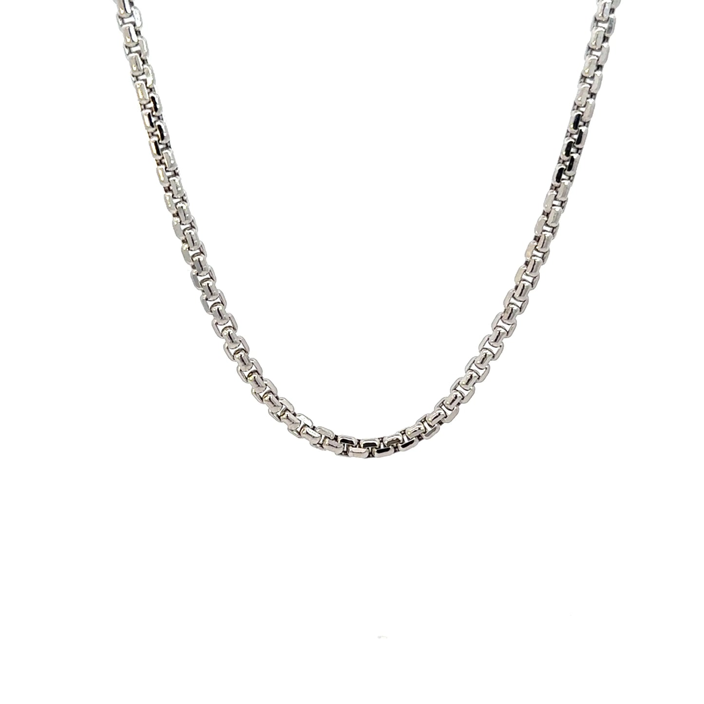 14k WG Hollow Round Box 2.8mm (20''=)