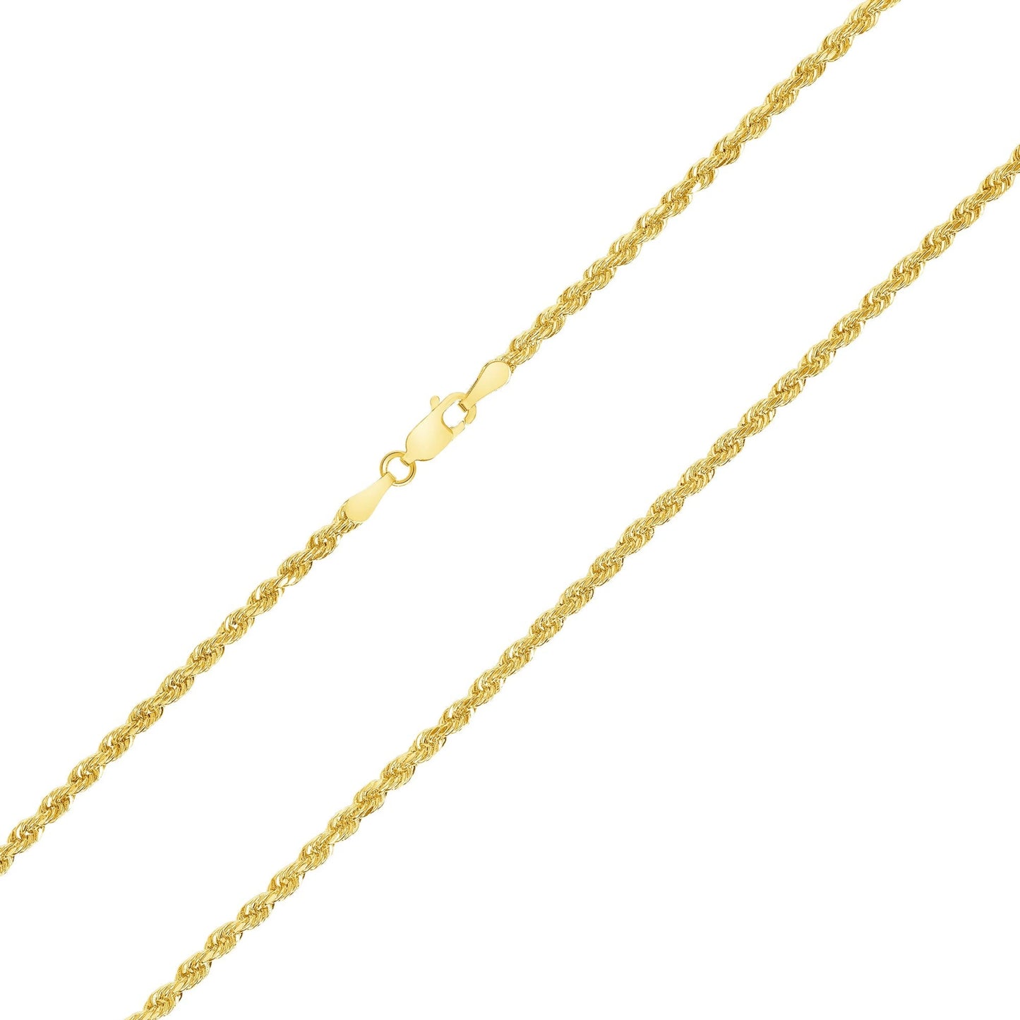 14k 2.5mm Hollow Rope DC (20''=3.2gr)