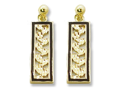 [Earring] 14K 9mm Short Maile Earrings (approx. 5g)