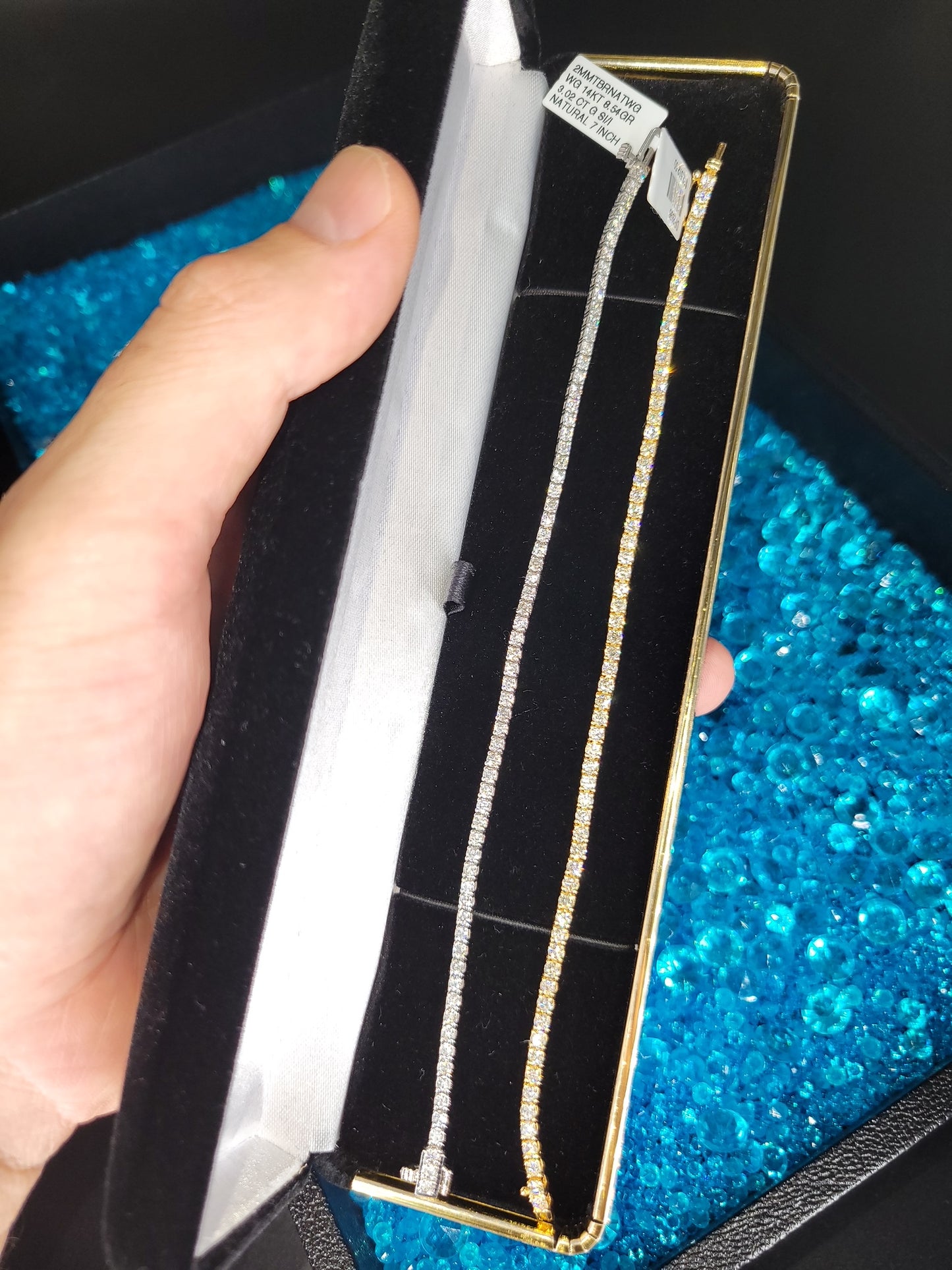 [Bracelet] Timeless Opulence Tennis Bracelet 14k (White & Yellow Gold)