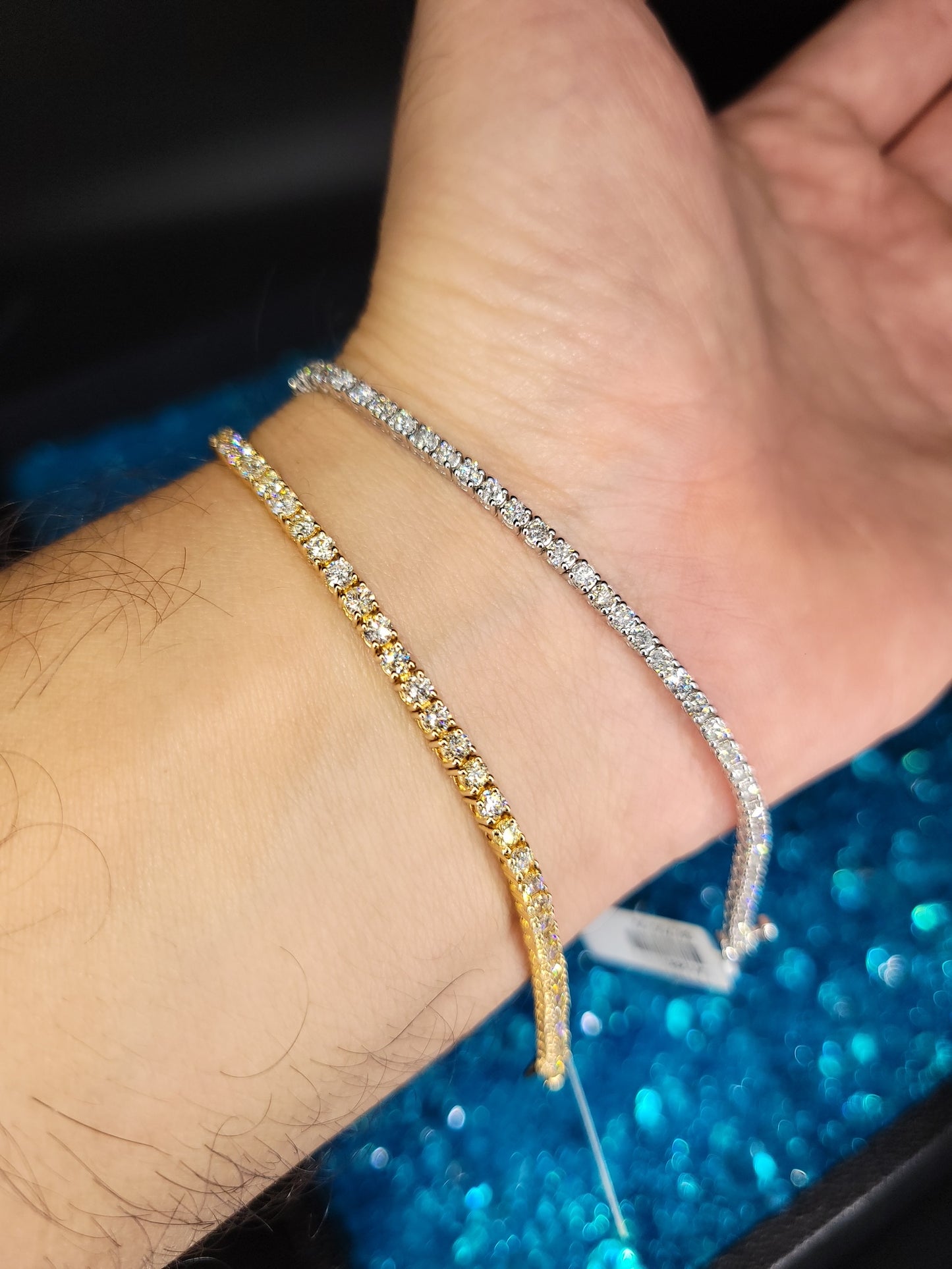 [Bracelet] Timeless Opulence Tennis Bracelet 14k (White & Yellow Gold)