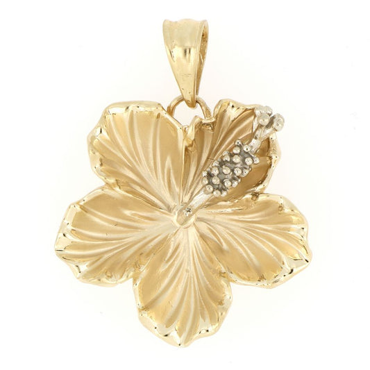 [Pendant] Hibiscus cutting 14K Yellow Gold (approx. 8.2grams)