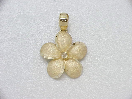 [Pendant]  Plumeria Pendant - Millennium Collection