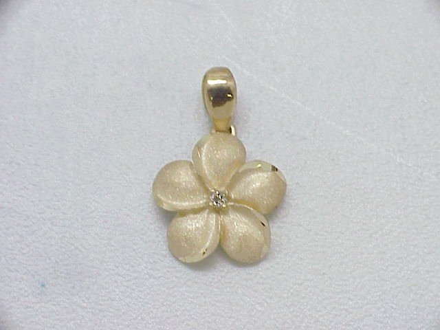 [Pendant]  Plumeria Pendant - Millennium Collection