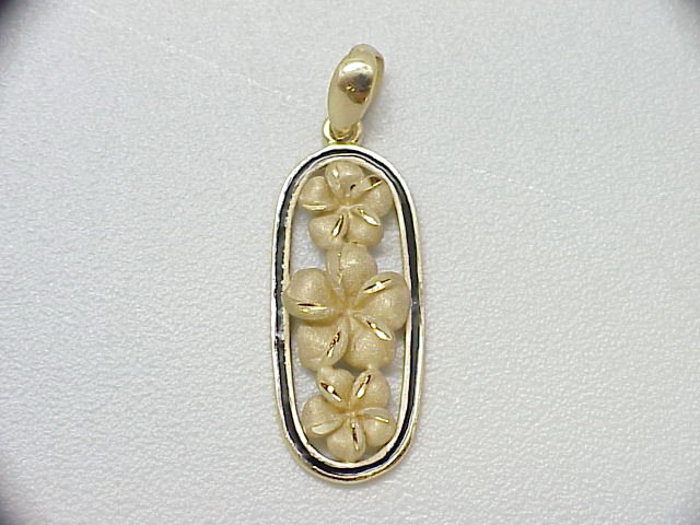 [Pendant] Flp-199 Plumeria Pendant - Millennium Collection (approx. 3.2g)