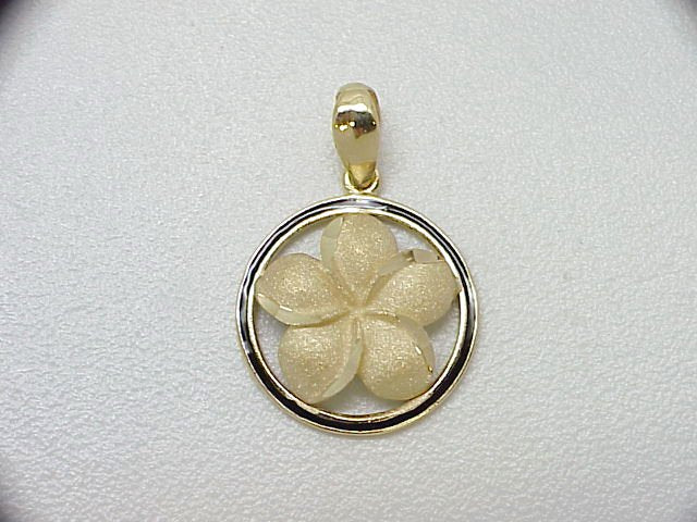 [Pendant] Flp-201 Plumeria Pendant - Millennium Collection (approx. 3g)