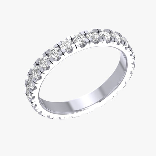 [Ring] French cut eternity ring for women