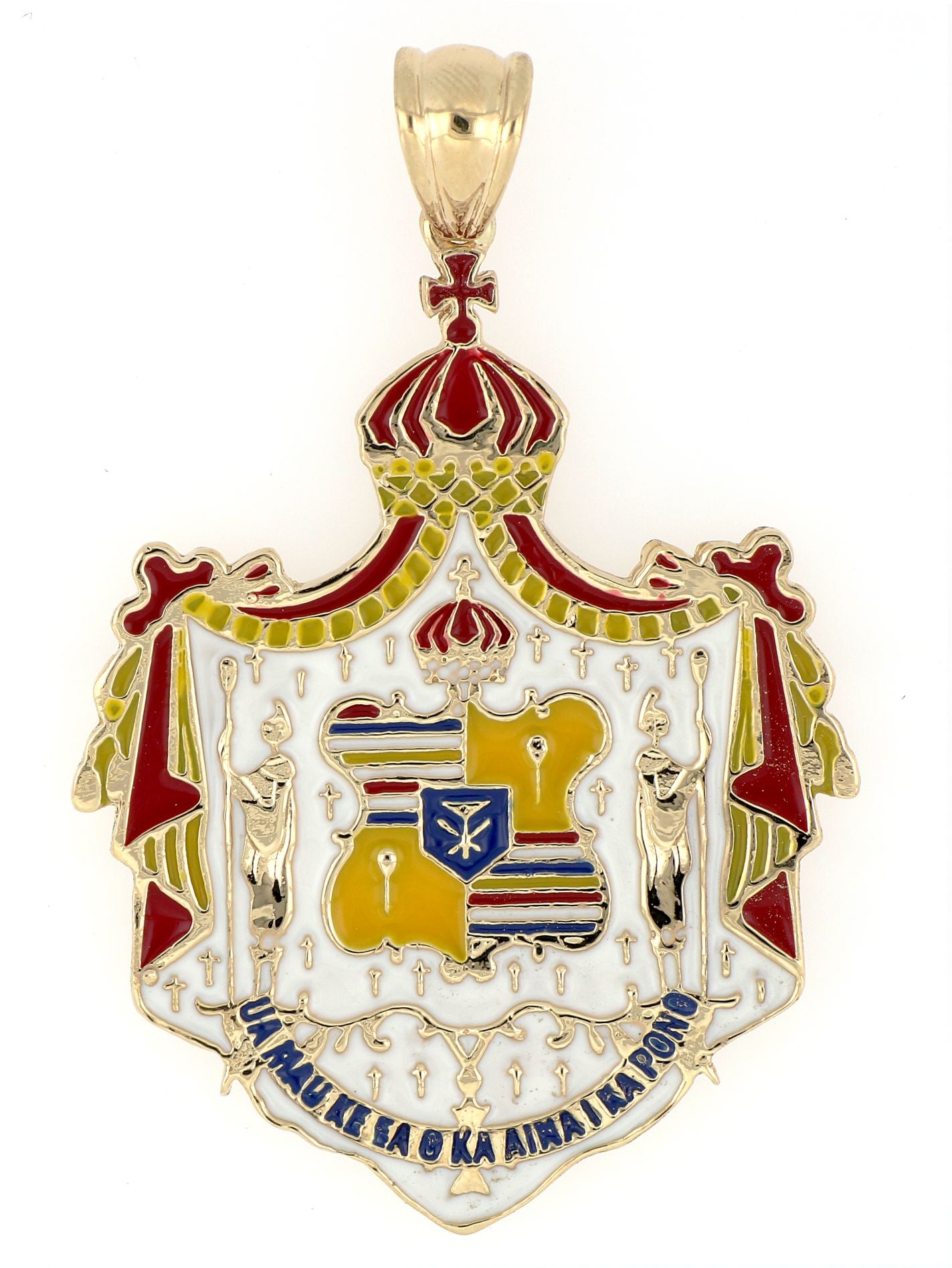 [Pendant] HAWAII Coat of Arms with Color (Custom Sizes Availble)