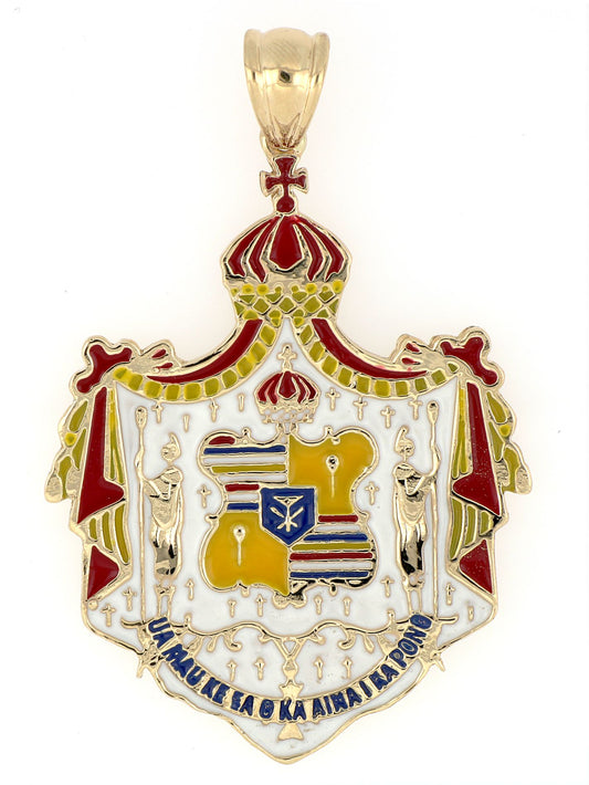 [Pendant] HAWAII Coat of Arms with Color (Custom Sizes Availble)