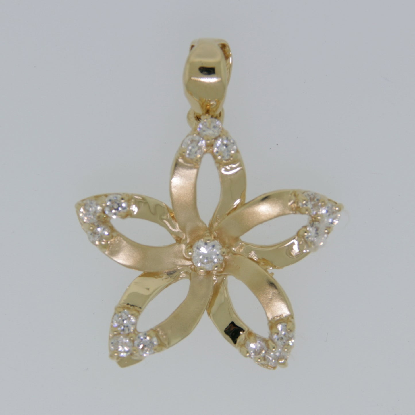 [Pendant] NTC-230 14K Q Plumeria Pendant (3 Colors)