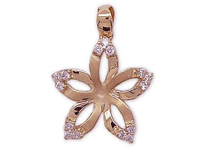 [Pendant] NTC-224 14K Plumeria Pendant (3 Colors)