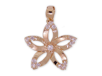 [Pendant] NTC-230 14K Q Plumeria Pendant (3 Colors)