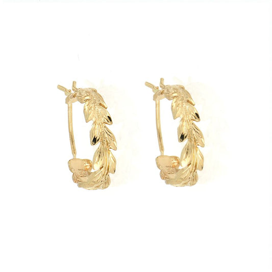 [Earring] Laurel Wreath Maile Cutout (approx. 1.8g)