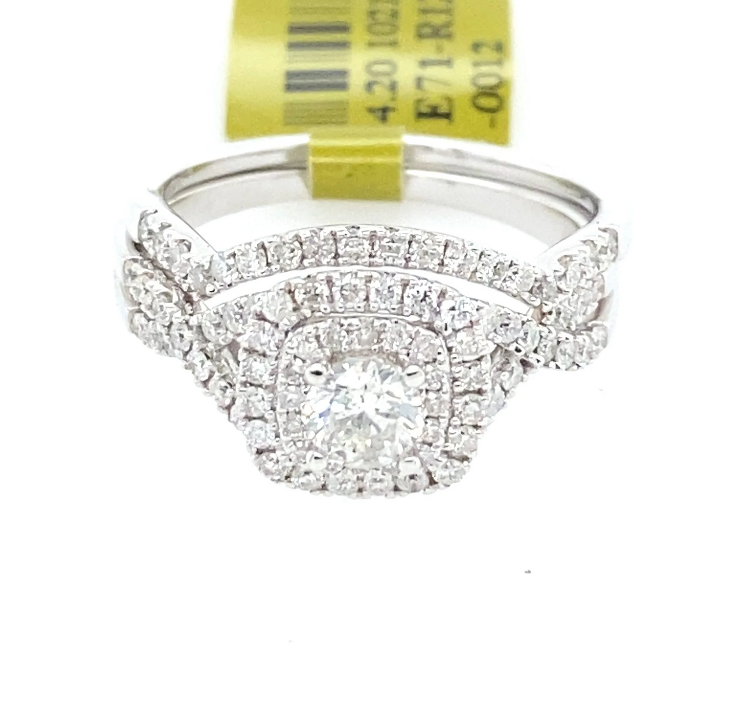 [Ring] 1.02Ct Diamond Bridal Set Ring 14k WG