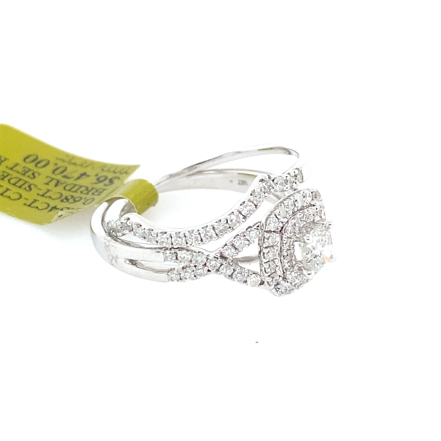 [Ring] 1.02Ct Diamond Bridal Set Ring 14k WG