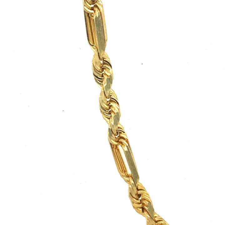 14k 8mm Milano Chain (26")