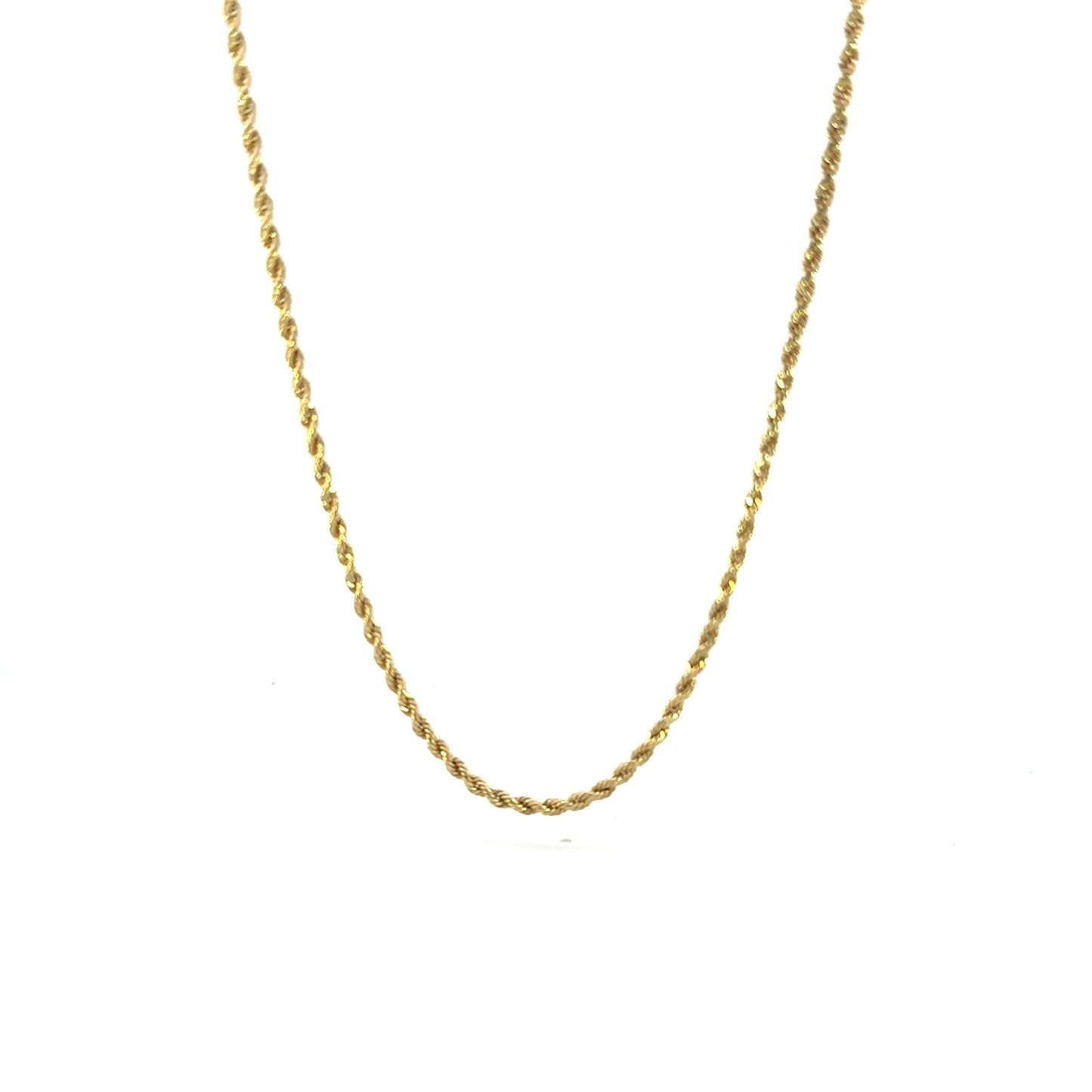 14k 2mm Hollow Rope DC (20''=2.87gr)