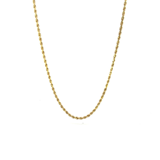 14k 2mm Hollow Rope DC (20''=2.87gr)