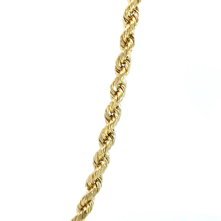 14k 4mm Hollow Rope DC (20''=6.5gr)