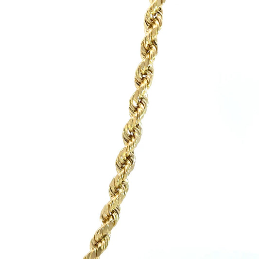14k 4mm Hollow Rope DC (20''=6.5gr)