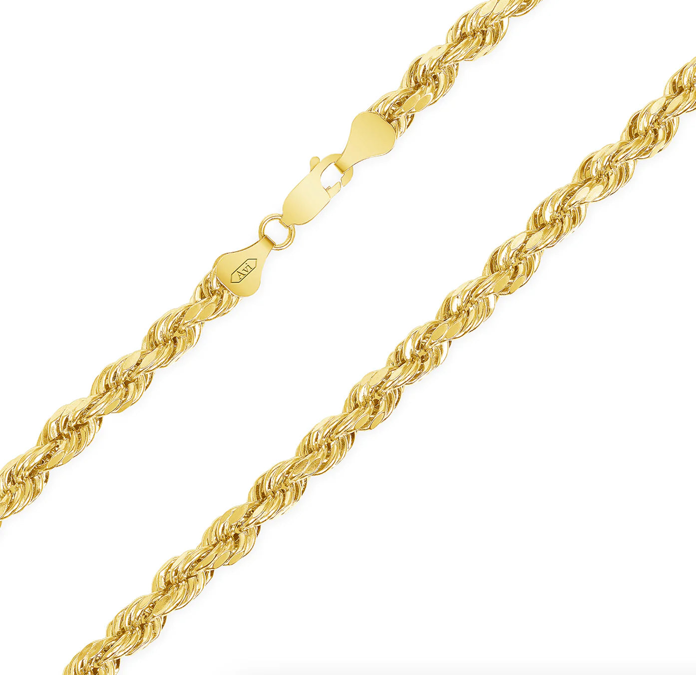 14k 7mm Hollow Rope DC (20''=17.9gr)
